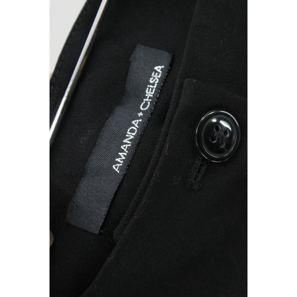 Amanda + Chelsea Pants Womens Black Straight Leg Contemporary Fit Size 4 NWT - Picture 6 of 10